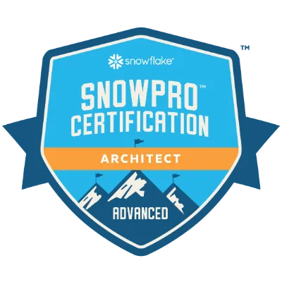 Snowflake SnowPro Advanced Architect certification badge